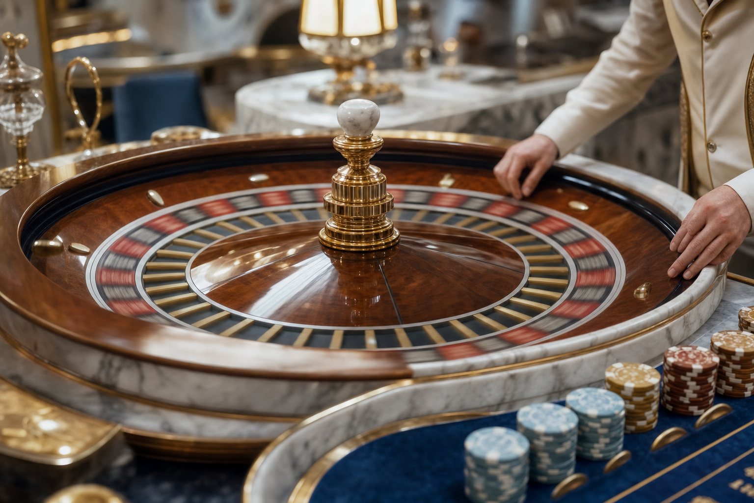 Roulette-Tisch im Luxury Casino